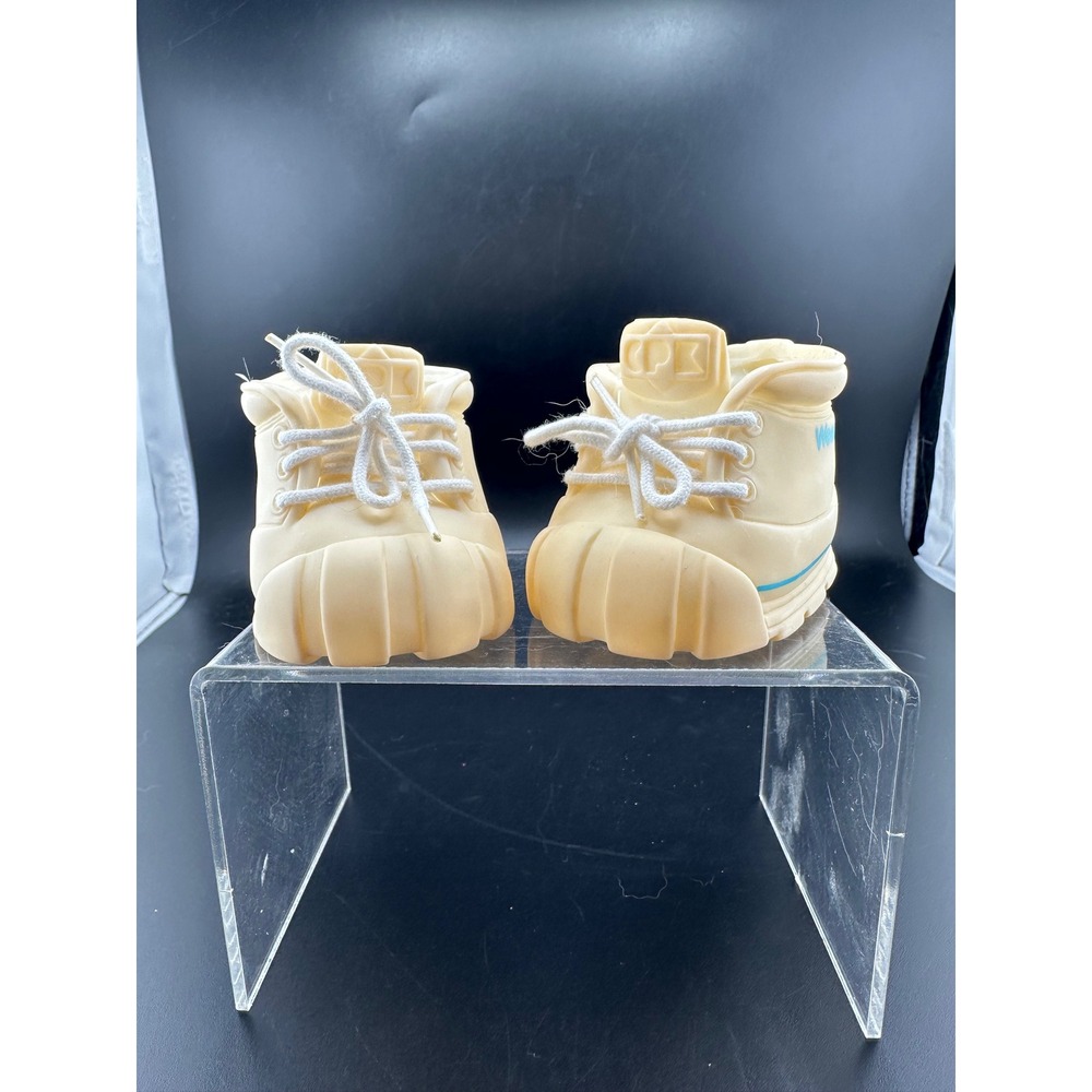Reebok Weebok Cabbage Patch Kids Doll Boots Cream Vtg RARE 1989 CPK Shoes White - Picture 2 of 8
